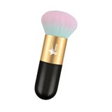 Demstar Professional Make-up Luxury Kabuki Fondöten Pudra Ve Allık Makyaj Fırçası (Black-Gold Pink Hair Series)