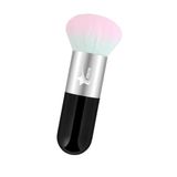 Demstar Professional Make-up Luxury Kabuki Fondöten Pudra Ve Allık Makyaj Fırçası (Black-Grey Pink Hair Series)