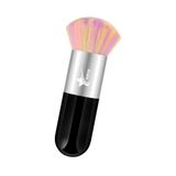 Demstar Professional Make-up Luxury Kabuki Fondöten Pudra Ve Allık Makyaj Fırçası (Black-Grey Rainbow Hair Series)