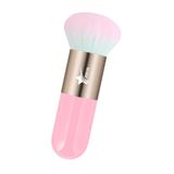 Demstar Professional Make-up Luxury Kabuki Fondöten Pudra Ve Allık Makyaj Fırçası (Light-Pink Bronze Pink Hair Series)