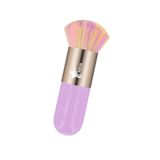 Demstar Professional Make-up Luxury Kabuki Fondöten Pudra Ve Allık Makyaj Fırçası (Lilac-Bronze Rainbow Hair Series)