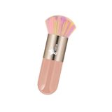 Demstar Professional Make-up Luxury Kabuki Fondöten Pudra Ve Allık Makyaj Fırçası (Orange-Bronze Rainbow Series)