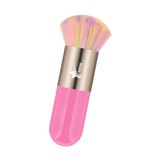 Demstar Professional Make-up Luxury Kabuki Fondöten Pudra Ve Allık Makyaj Fırçası (Pink-Bronze Rainbow Hair Series)