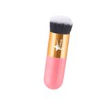 Demstar Professional Make-up Luxury Kabuki Fondöten Pudra Ve Allık Makyaj Fırçası (Pink-Gold Standart Hair Series)