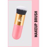 Demstar Professional Make-Up Luxury Kabuki Fondöten ve Allık Makyaj Fırçası Dm - altın pembe