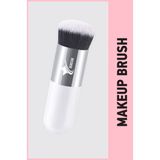 Demstar Professional Make-Up Luxury Kabuki Fondöten ve Allık Makyaj Fırçası Dm - Beyaz-gri