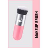 Demstar Professional Make-Up Luxury Kabuki Fondöten ve Allık Makyaj Fırçası Dm - pembe