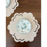 Denef Home Milano - Deri Delik Işi Amerikan Servis Bej - 40X40 cm 1 Adet - 40 x 40 cm