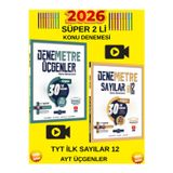 Denemetre Ayt Geometri Üçgenler + Tyt İlk 12 Sayılar Konu Deneme Seti - Son 5 Yıl Ösym Soruları
