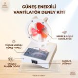 Deney Seti Güneş Paneli ile Çalışan Vantilatör Deney Seti - Plastik