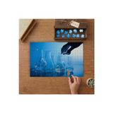 Deney Şişeleri - İlaç- Laboratuvar Tasarımı 240 parça Ahşap Puzzle Ahşap Kutuda MP00302