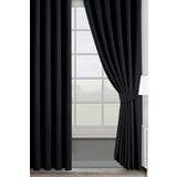 Denge Perde (16325) SİYAH BLACOUT GÜNEŞ GEÇİRMEZ KARARTMA FON PERDE HER ÖLÇÜ MEVCUT EN X BOY ÖLÇÜLER SİYAH 90 x 250