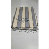 Denge Perde (16519) Demir Halkalı Balkon Perdesi 1.sınıf Gabardin Kumaş Gri Krem Üst Demir Halkalı Alt Ve Yan Bağcıklı GRİ KREM 120 x 250