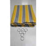 Denge Perde (4152) Demir Halkalı Balkon Perdesi 1.sınıf Gabardin Kumaş Sarı Gri SARI GRİ 600 x 250