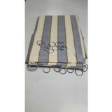 Denge Perde (4212) Demir Halkalı Balkon Perdesi 1.sınıf Gabardin Kumaş Gri Krem Üst Demir Halkalı Alt Ve Yan Bağcıklı GRİ KREM 150 x 200