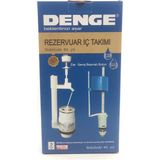 Denge Rezervuar Iç Takımı Tek Basmalı Telli Sistem - 30CM - Beyaz