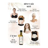Dengeli Market HİNT YAĞI SARGI 5'Lİ SET:KARACİĞER, PELVİK, BOYUN, SAÇ VE GÖĞÜS SARGI BEZİ+100 ML HEXANSIZ HİNT YAĞI