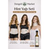 Dengeli Market HİNT YAĞI SARGI BEZİ 3'LÜ SET: KARACİĞER, PELVİK ve BOYUN/GÖZ SARGI BEZİ+100 Ml Hekzansız Hint Yağı