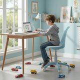 Dengema Starkids Minderli Çocuk Çalışma Sandalyesi / Koltuğu – Ayarlanabilir Yükseklik, Mavi / Pembe Renk