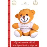 Denguva #AyıcıkSeti 25 cm Baskılı Tişörtlü Kaliteli Yumuşak Oyuncak Öğretmenler Günü Hediyesi Peluş Ayıcık
