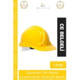 Denguva #Baret Essafe CE Belgeli Havalandırmalı Ekonomik Profesyonel İş Güvenliği Sarı Emniyet Bareti