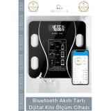 Denguva Bluetooth Akıllı Tartı Vücut Analiz Baskülü - Yağ Su Kas Ölçer Dijital Kilo Ölçüm Cihazı