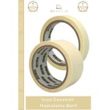 Denguva #BoyaBandı Hotmelt Yapışkanlı Krep Kağıt 60 Derece Isıya Dayanıklı Endüstriyel Maskeleme Boya Badana