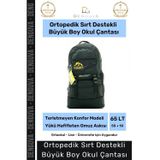 Denguva Büyük Boy Ortopedik & Terletmeyen Konfor Modeli Çok Gözlü Bölmeli Lise Ortaokul Okul Sırt Çantası
