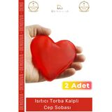 Denguva #Cepsobası Kalp Şeklinde Sihirli Jel El Isıtıcısı 2'Li Set Kamp Isıtıcı Torba Kalpli Cep Sobası