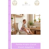 Denguva #ÇocukKlozet Ergonomik Güvenli Hijyenik Kaymaz Tuvalet Eğitimi Pembe Kulplu Çocuk Klozet Adaptörü