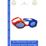 Denguva Deluxe Ayarlanabilir Kayış Su Geçirmez Uv Işını Koruma Silikon Plastik Antifog Çocuk Deniz Gözlüğü