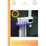 Denguva #DişfırçasıTutucusu Güneş Enerjili Akıllı Sterilizatör Diş Macunu Dispenseri Delmesiz Pratik 4 Adet