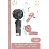 Denguva #ElFanı Taşınabilir 3 Kademeli 1200 mAh Usb Şarjlı Su Hazneli Püskürtmeli Mini Klima Vantilatör