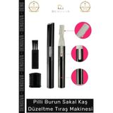 Denguva Ense Kulak Kıl Temizleme Ergonomik Hassas Pilli Burun Sakal Kaş Düzeltme Tıraş Makinesi