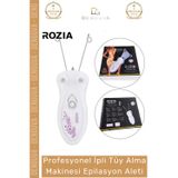 Denguva #EpilasyonAleti Rozia İpli Hassas Pamuk İplik LED Işıklı Yüz Vücut Tüy Alma Makinesi Epilasyon Aleti