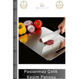 Denguva #EtKesmePanosu Paslanmaz Çelik Hijyenik Dayanıklı Şık Mutfak Sebze Kaymaz Modern Meyve Et Kesim Pano