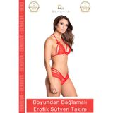 Denguva #FanteziSütyen Yeni Sezon Fantezi Seksi Dantelli Şık Boyundan Ayarlı Bağlamalı Fantezi Sütyen Takım