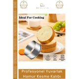 Denguva #HamurKalıbı Paslanmaz Çelik Profesyonel Mantı Kurabiye Donut Kesici Eşit Yuvarlak Hamur Kesme Kalıb