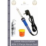 Denguva #HavyaSeti Profesyonel Elektronik Tamir Hızlı Isınan Kalem Lehimleme Havya 40 Watt 3 Parça Havya Set