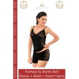 Denguva #İçÇamaşırı Penye Atlet Külot Takımı Esnek Rahat Fantezi İç Giyim Seti