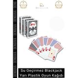Denguva #İskambil Su Geçirmez Dayanıklı Profesyonel Texas Holdem Blackjack Poker Yarı Plastik Oyun Kağıdı