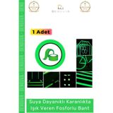 Denguva Karanlıkta Işık Veren Yansıyan 4 Metre Fosforlu Yeşil Şerit Bant Kendinden Yapışkanlı Reflektör Bant