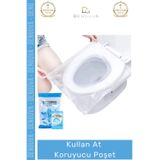Denguva #KlozetPoşeti Hijyenik Tek Kullanımlık Seyahat Tipi Koruyucu Pratik Steril Klozet Kapağı Poşeti 50 A
