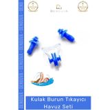 Denguva #KulakTıkacı Su Geçirmez Silikon Yüzücü Kulak Tıkacı Koruyucu Klips Kaliteli Burun Tıkayıcı Havuz Se