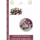 Denguva #MakyajÇantası Şık Büzgülü Pratik Makyaj Çantası Seyahat Tipi Düzenleyici Cosmetic Express Kozmetik