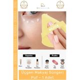 Denguva #MakyajSüngeri Profesyonel Yumuşak Puf Göz Altı Kapatıcı Fondöten Pudra Uygulama Üçgen Makyaj Sünger