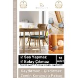 Denguva #MasaPabucu Silikon Sandalye Masa Mobilya Koruyucu Kaydırmaz Zemin Çizilmez Pabuç Ayak Kılıf 12 Adet