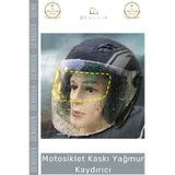 Denguva #MotosikletKaskı Motosiklet Kaskı Anti Sis Şeffaf Film Kask Su İtici Buhar Önleyici Yağmur Kaydırıcı