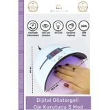 Denguva #OjeKurutucu Profesyonel UV LED Kalıcı Jel Hızlı Kurutma Otomatik Zaman Ayarlı 3 Modlu Oje Tırnak Ku