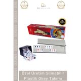 Denguva #OkeyTakımı Hijyenik Kir Tutmaz Çizilmeye Dayanıklı Hafif Flash Plastik Okey Takımı